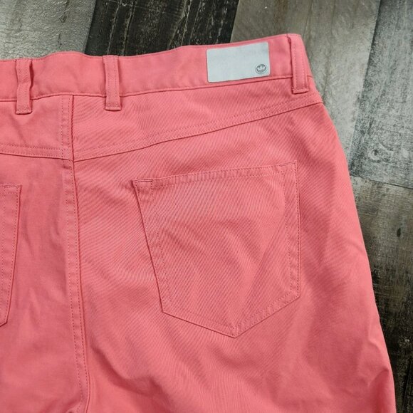 Peter Millar Mens size 36x34 Polyester Flat Front Golf Travel Chino Pants - Picture 6 of 10